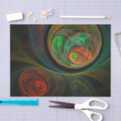 Papier Mousseline Reborn Green Art Abstrait (Artisanat)