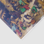 Papier Mousseline Recensement à Bethléem, Pieter Bruegel (Détail)