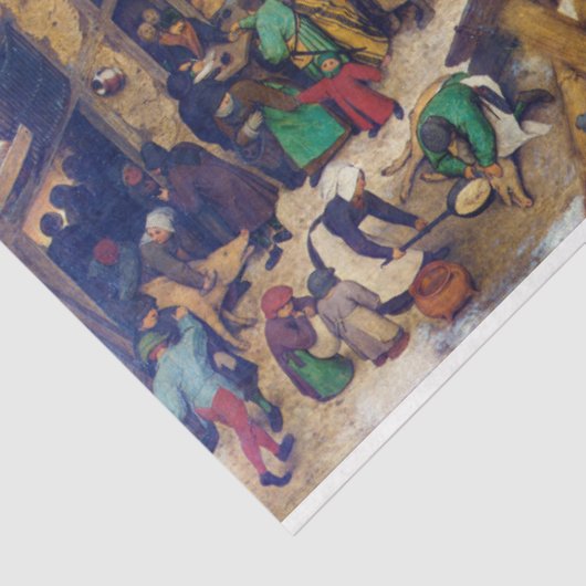 Papier Mousseline Recensement à Bethléem, Pieter Bruegel (Détail)