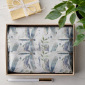 Papier Mousseline Reception de mariage des libellules bleues (Cadeau)