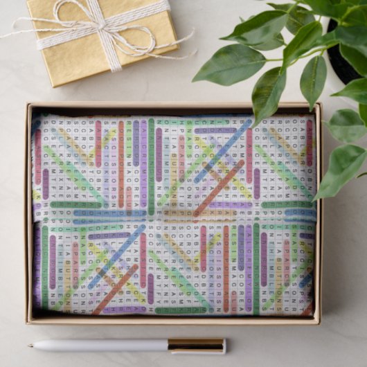 Papier Mousseline Recherche par mot couture (Cadeau)