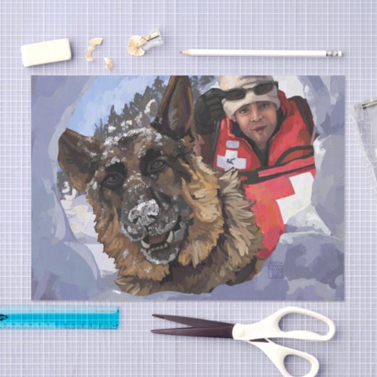 Papier Mousseline Rechercher et Secourir (Artisanat)