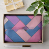 Papier Mousseline Rectangle Motif (ver1) avec détails personnalisés (Cadeau)