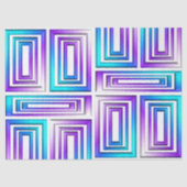 Papier Mousseline rectangles géométriques papier de tissu (Recto)