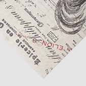 Papier Mousseline Reçu Français d'Oiseau-coq Dénoupage Ferme (Détail)