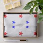 Papier Mousseline Red and Blue Stars - Starry Sky Motif (Cadeau)