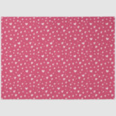 Papier Mousseline Red and Pink Hand Drawn Heart Pattern (Recto)