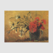 Papier Mousseline Red And White Carnations by Vincent van Gogh (Recto)