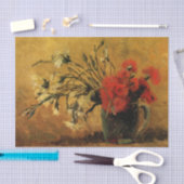 Papier Mousseline Red And White Carnations by Vincent van Gogh (Artisanat)