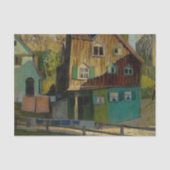 Papier Mousseline Red Bedding by Grant Wood (Recto)