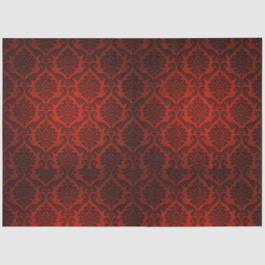 Papier Mousseline Red Black Demak Gothique 20x30 Découpage (Recto)