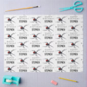 Papier Mousseline Red & Black Spider Fête d'anniversaire Thème et no (Artisanat)