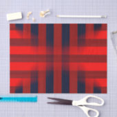 Papier Mousseline Red Bokeh Buffalo Plaid (Artisanat)