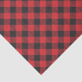 Papier Mousseline Red Buffalo Plaid À damiers (Détail)