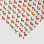 Papier Mousseline Red Cardinal Bird (Détail)