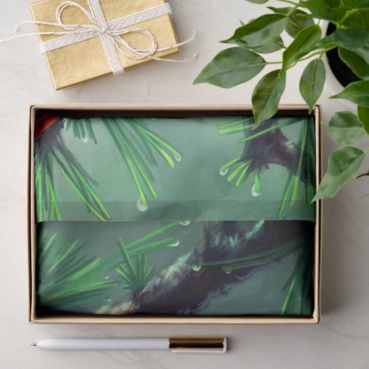 Papier Mousseline Red Cardinal Tissue Paper (Cadeau)