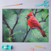 Papier Mousseline Red Cardinal Tissue Paper (Artisanat)