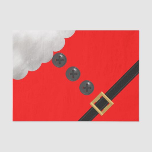 Papier Mousseline Red Christmas Père Noël Suit Festive Tissu Papier (Recto)