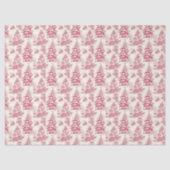 Papier Mousseline Red Christmas Toile Wrapping Paper (Recto)