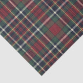 Papier Mousseline Red Dark Navy Blue Green Plaid Tissue Paper (Détail)