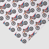 Papier Mousseline Red dirt bike motorcycle (Détail)