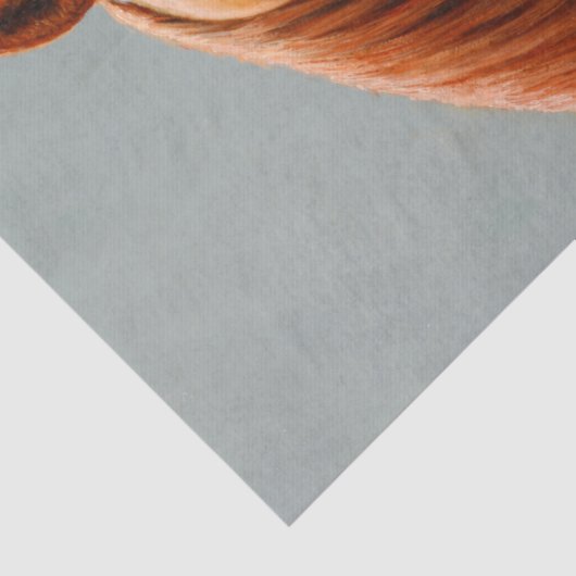 Papier Mousseline Red Dun Chestnut (Détail)