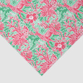 Papier Mousseline Red et Green Preppy Christmas Reindeer (Détail)