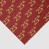 Papier Mousseline Red, Faux Gold 25e (Vingt-cinquième) (Détail)