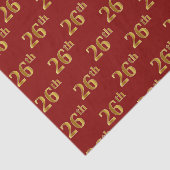 Papier Mousseline Red, Faux Gold 26e (Vingt-sixième) (Détail)