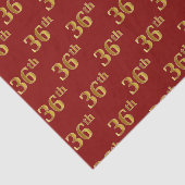 Papier Mousseline Red, Faux Gold 36e (Trente-sixième) (Détail)