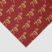 Papier Mousseline Red, Faux Gold 70th (Seveneth) (Détail)
