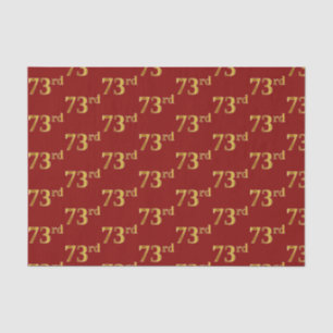 Papier Mousseline Red, Faux Gold 73e (Soixante-treizième)