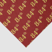 Papier Mousseline Red, Faux Gold 84e (Quatre-vingt-quatrième) (Détail)