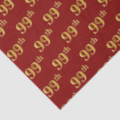 Papier Mousseline Red, Faux Gold 99e (Quatre-vingt-dix-neuvième) (Détail)