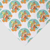 Papier Mousseline Red Fox Christmas Holiday Tissu Papier (Détail)