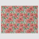 Papier Mousseline Red Giant Amaryllis Holiday (Recto)