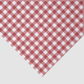 Papier Mousseline Red Gingham Plaid  (Détail)