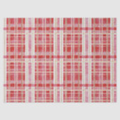Papier Mousseline Red Gold Christmas Plaid Pattern#2 ID1009 (Recto)