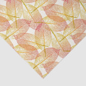 Papier Mousseline Red Gold Yellow Feuilles Automne saison Art Motif (Détail)