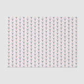 Papier Mousseline Red Golf Themed Graduation Monogram Pattern (Recto)
