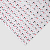 Papier Mousseline Red Golf Themed Graduation Monogram Pattern (Détail)