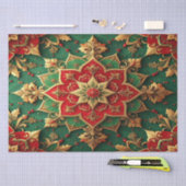 Papier Mousseline Red Green Decorative Holiday Tissue Paper (Artisanat)