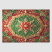Papier Mousseline Red Green Decorative Holiday Tissue Paper (Recto)