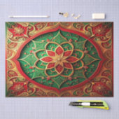 Papier Mousseline Red Green Decorative Holiday Tissue Paper (Artisanat)
