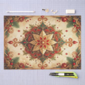 Papier Mousseline Red Green Decorative Holiday Tissue Paper (Artisanat)