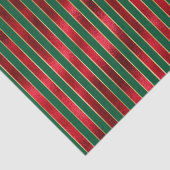 Papier Mousseline Red Green Gold Stripes (Détail)