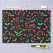 Papier Mousseline Red Holly Berries Classic Motif de vacances (Artisanat)