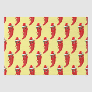 Papier Mousseline Red Hot Pepper Diva Avec Casquette Santas