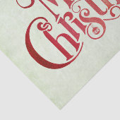 Papier Mousseline Red Joyeux Noël Typographie Festive Police (Détail)