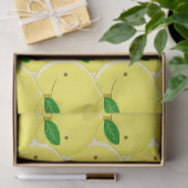 Papier Mousseline Red Lemon Pattern (Cadeau)